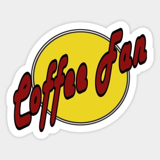 Coffee fan Sticker